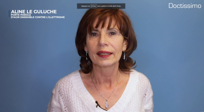 aline le guluche porte parole illettrisme