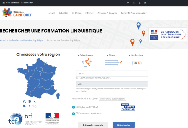 cartographie nationale apprentissage français